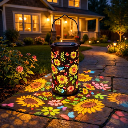 🔥HEISSER ANGEBOT 60% RABATT🌞Bunte Sonnenblumen-Solar-Gartenlaterne