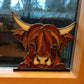 🎄🎅WEIHNACHTSANGEBOT (LIMITIERTES ANGEBOT)🎁Fensterdeko mit Hochlandkuh🐮