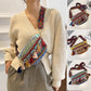 Vintage bunte handgewebte Gürteltasche