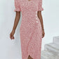 🌷 Last Day 60% Rabatt auf das florale V-Ausschnitt-gedruckte Kleid von V-Ausschnitt