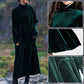 💃🍂Langes, schlankmachendes Kleid mit Rundhalsausschnitt