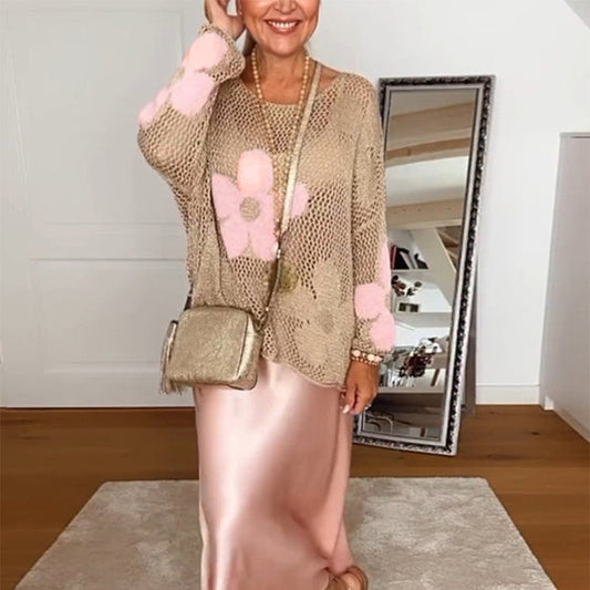 🌼50% Rabatt👚 Damen Sommerpullover mit Hohlsaum