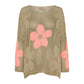 🌼50% Rabatt👚 Damen Sommerpullover mit Hohlsaum