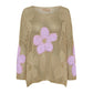 🌼50% Rabatt👚 Damen Sommerpullover mit Hohlsaum