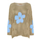 🌼50% Rabatt👚 Damen Sommerpullover mit Hohlsaum