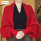 Gestrickter weicher Schal Cardigan für Frauen
