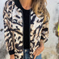 ⏳Begrenzte Zeit 50% Rabatt💥Bomberjacke mit Reißverschluss und Zebra-Print für Damen im Herbst