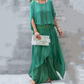 ⏳Begrenzte Zeit 60% Rabatt💥2-teiliges Set aus Chiffon mit lockerem Oberteil und weiten Schlitzhosen