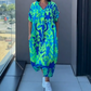 🌸Frühjahrsangebote💐 Lässiges elegantes bedrucktes V-Ausschnitt Kleid für Damen