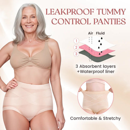 💥2025 Neue Frühlingsstile - 50% Rabatt💝Ultimativer Komfort High-Waist Undurchlässige Shapewear-Unterhosen