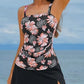 🏖️Sommer Schlussverkauf 50% RABATT💝 Damen Vintage Bauchkontrolle Zweiteiliger Tankini Badeanzug