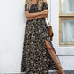 💥Befristetes Angebot: 50% Rabatt auf Bestellungen🌸💐Elegantes, schulterfreies Kleid mit Blumenmuster für Damen