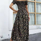 💥Befristetes Angebot: 50% Rabatt auf Bestellungen🌸💐Elegantes, schulterfreies Kleid mit Blumenmuster für Damen