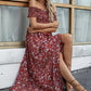 💥Befristetes Angebot: 50% Rabatt auf Bestellungen🌸💐Elegantes, schulterfreies Kleid mit Blumenmuster für Damen