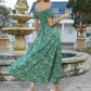 💥Befristetes Angebot: 50% Rabatt auf Bestellungen🌸💐Elegantes, schulterfreies Kleid mit Blumenmuster für Damen