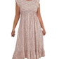 🎉🛍️Außergewöhnliche Aktion💃Elegantes Blumenkleid mit hoher Taille und Revers für Damen