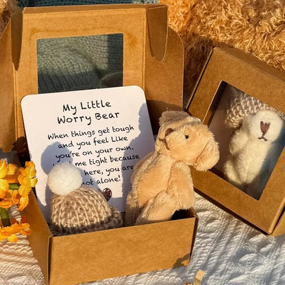 🔥Letzter Tag 50% Rabatt🎁Handgemachter Mini-Plüsch-Teddybär in Box🧸