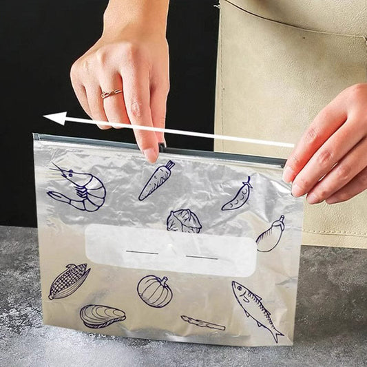 🍃Wiederverwendbare verschließbare Aufbewahrungsbeutel aus Aluminiumfolie