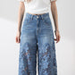 💃Sommermode vorwärts🌸🔥Gespleißte Jeans mit Spitze