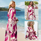 🌸💃 Maxi-Blumenkleid für Damen mit V-Ausschnitt