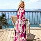 🌸💃 Maxi-Blumenkleid für Damen mit V-Ausschnitt