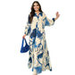 🌸💃 Maxi-Blumenkleid für Damen mit V-Ausschnitt