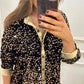 🌈50 % Rabatt für begrenzte Zeit💞Partyhemd mit Pailletten und Button-Down-Revers für Damen