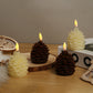 ⛄Weihnachts-Sonderangebot🔥Flammenlose Tannenzapfenkerzen, batteriebetrieben