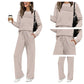 🍂✨Set für Damen mit Rundhals-Top und Kordelzughose⏰Zeitlich begrenzter Verkauf – 70 % RABATT🔥