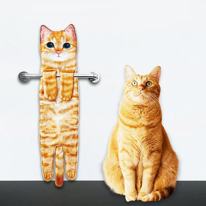⏰Nur für kurze Zeit 50% Rabatt🔥Süßes Katzen-Handtuch😺🐾