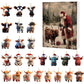 🎄Christmas Sale 50% Rabatt🎉Adventskalender mit Hochlandrind-Design