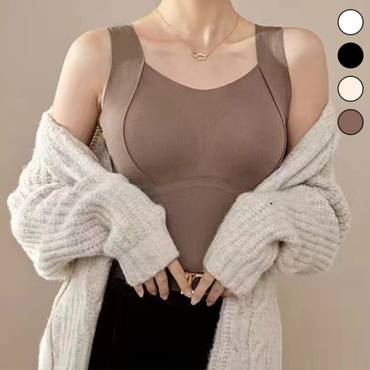Verdicktes, warmes Tanktop mit integriertem BH