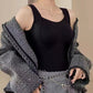 Verdicktes, warmes Tanktop mit integriertem BH
