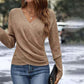 🎁🎁Weihnachtsaktion mit 50 % Rabatt für kurze Zeit: Elegantes, lässiges Stricktop für Damen mit V-Ausschnitt