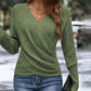 🎁🎁Weihnachtsaktion mit 50 % Rabatt für kurze Zeit: Elegantes, lässiges Stricktop für Damen mit V-Ausschnitt