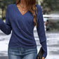 🎁🎁Weihnachtsaktion mit 50 % Rabatt für kurze Zeit: Elegantes, lässiges Stricktop für Damen mit V-Ausschnitt