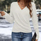 🎁🎁Weihnachtsaktion mit 50 % Rabatt für kurze Zeit: Elegantes, lässiges Stricktop für Damen mit V-Ausschnitt