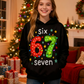 🎅Weihnachtsangebot 2025: 50% Rabatt🎄Kinder Weihnachts-Kapuzenpullover mit „67“ Grafik-Print