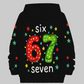 🎅Weihnachtsangebot 2025: 50% Rabatt🎄Kinder Weihnachts-Kapuzenpullover mit „67“ Grafik-Print