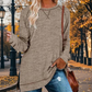 🔥Zeitlich begrenztes Angebot🔥Damen Herbst-Tunika-Tops mit Seitenschlitz und langen Ärmeln
