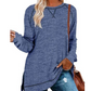 🔥Zeitlich begrenztes Angebot🔥Damen Herbst-Tunika-Tops mit Seitenschlitz und langen Ärmeln