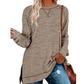 🔥Zeitlich begrenztes Angebot🔥Damen Herbst-Tunika-Tops mit Seitenschlitz und langen Ärmeln