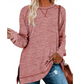🔥Zeitlich begrenztes Angebot🔥Damen Herbst-Tunika-Tops mit Seitenschlitz und langen Ärmeln