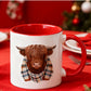 🔥Solange der Vorrat reicht 70% Rabatt!🎉Keramik-Kaffeetasse mit Hochlandkuh