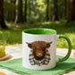 🔥Solange der Vorrat reicht 70% Rabatt!🎉Keramik-Kaffeetasse mit Hochlandkuh