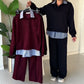 🔥Heiße Angebote🔥Damen-Freizeit-Set: Langarmshirt und Hose, 2-teilig