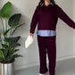 🔥Heiße Angebote🔥Damen-Freizeit-Set: Langarmshirt und Hose, 2-teilig
