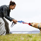 Hundekauspielzeug aus Seil mit Knoten und Griff