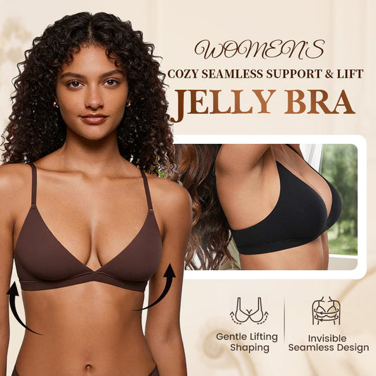 👙💎60% RABATT! Damen-Bügelloser Dreieck-Bralette mit Jelly-Stützkissen – Weich, bequem & formgebend ohne Metall🌸