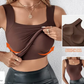 👚50% RABATT!🔥Damen Thermo-Tanktop mit U-Ausschnitt – Integrierter BH, Nahtlos & Perfekt zum Unterziehen🏃‍♀️